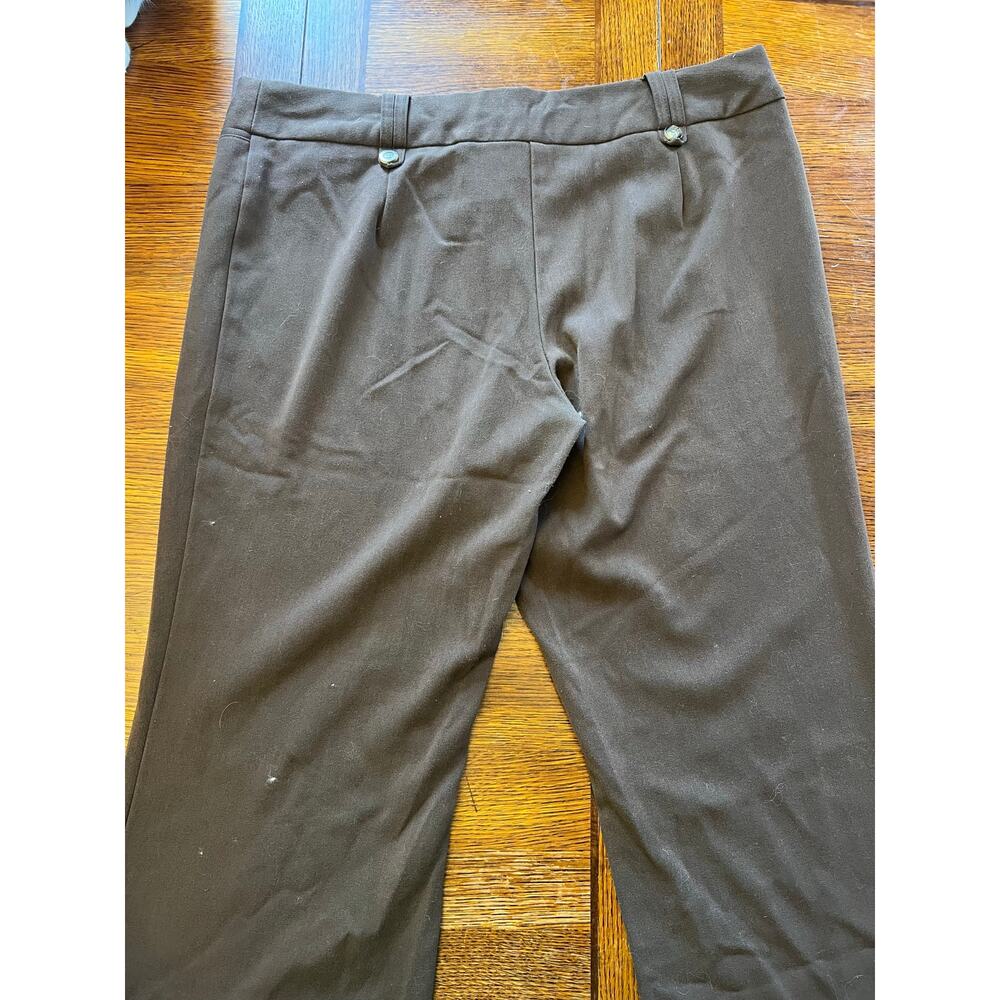 Vintage Y2K No Boundaries Juniors 15 Brown Stretch Wide Leg Dress Pants - Picture 6 of 7